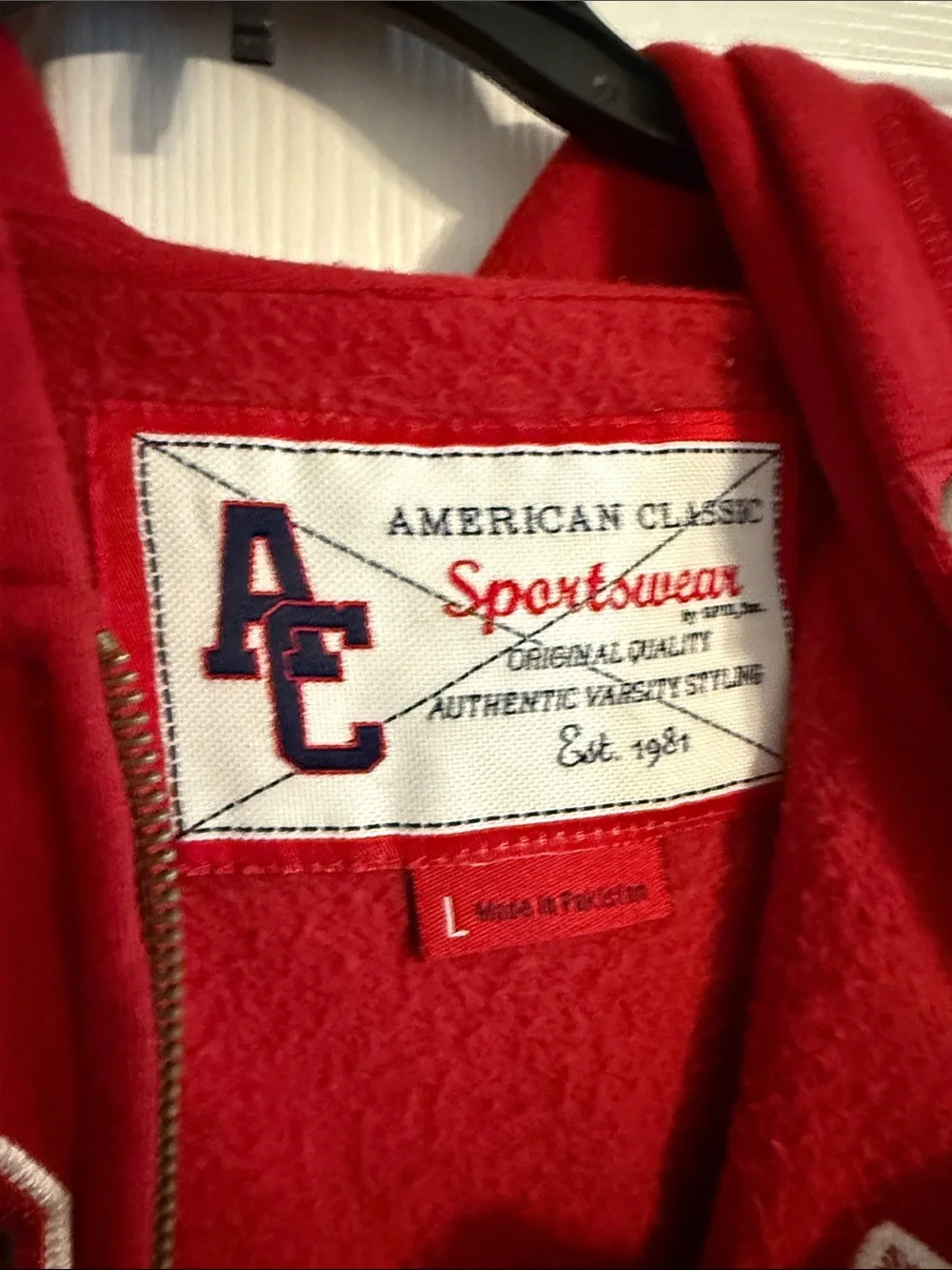 American Classic Red Carolina Gamecocks Zip-Up Hoodie